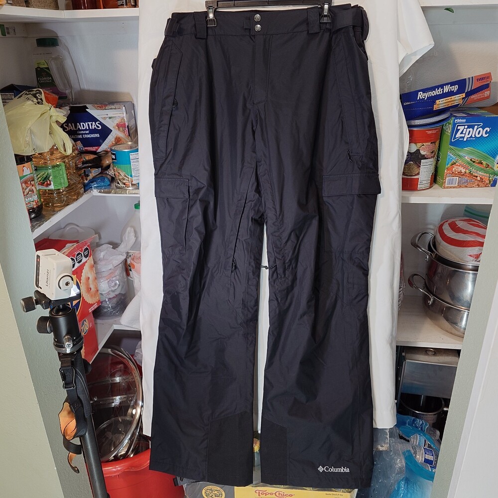 Columbia Men’s Waterproof Arctic Trip Omni Heat Ski Pants Sz 2XL XXL Black